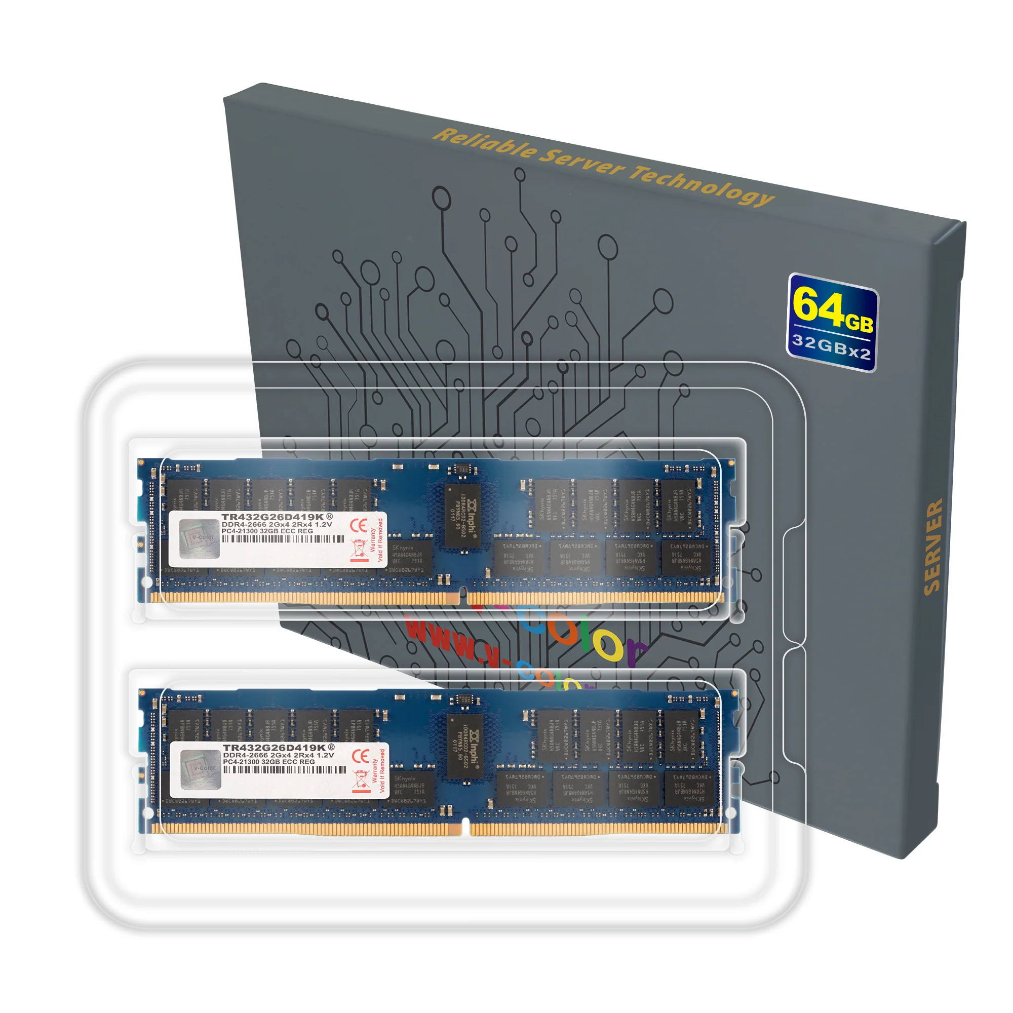 DDR4 | 64GB (32GBx2) | ECC R-DIMM | Server Memory - Image 4