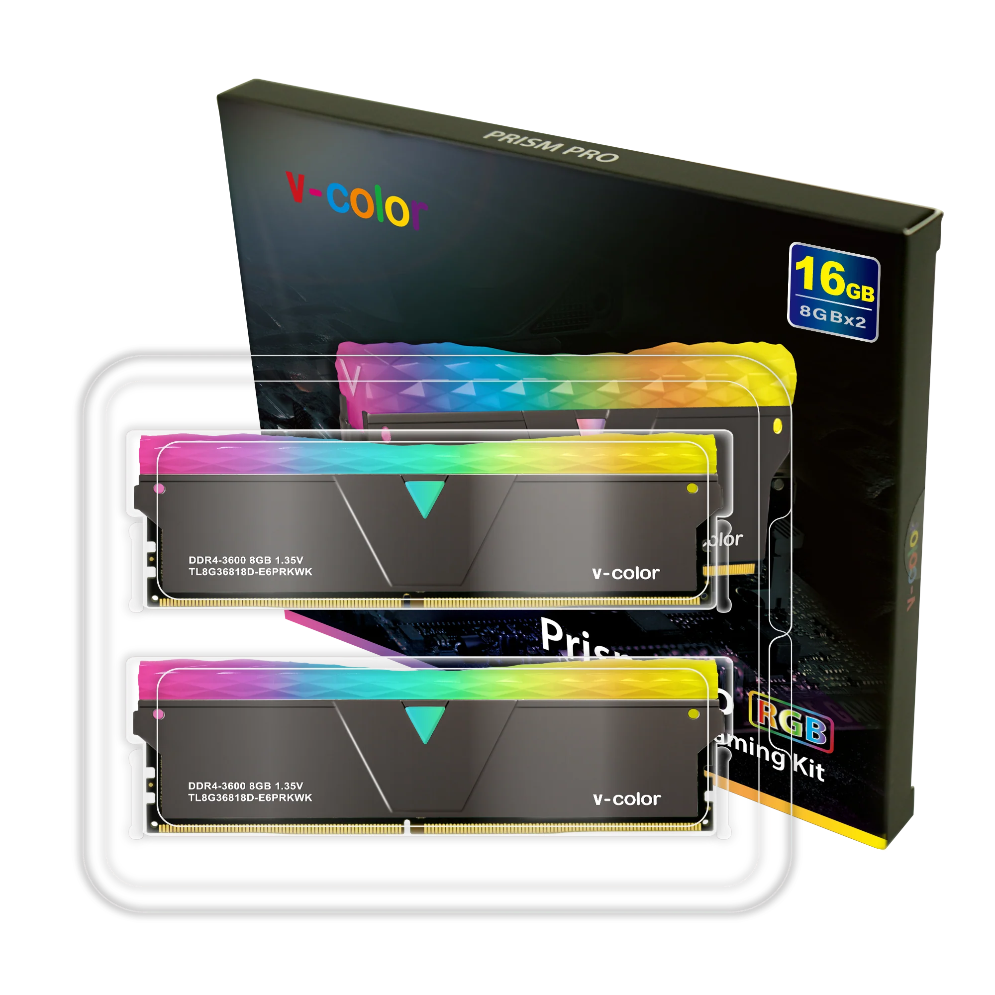 DDR4 | Prism Pro RGB | 16GB (8GBx2) | Gaming Memory | U-DIMM - Image 4