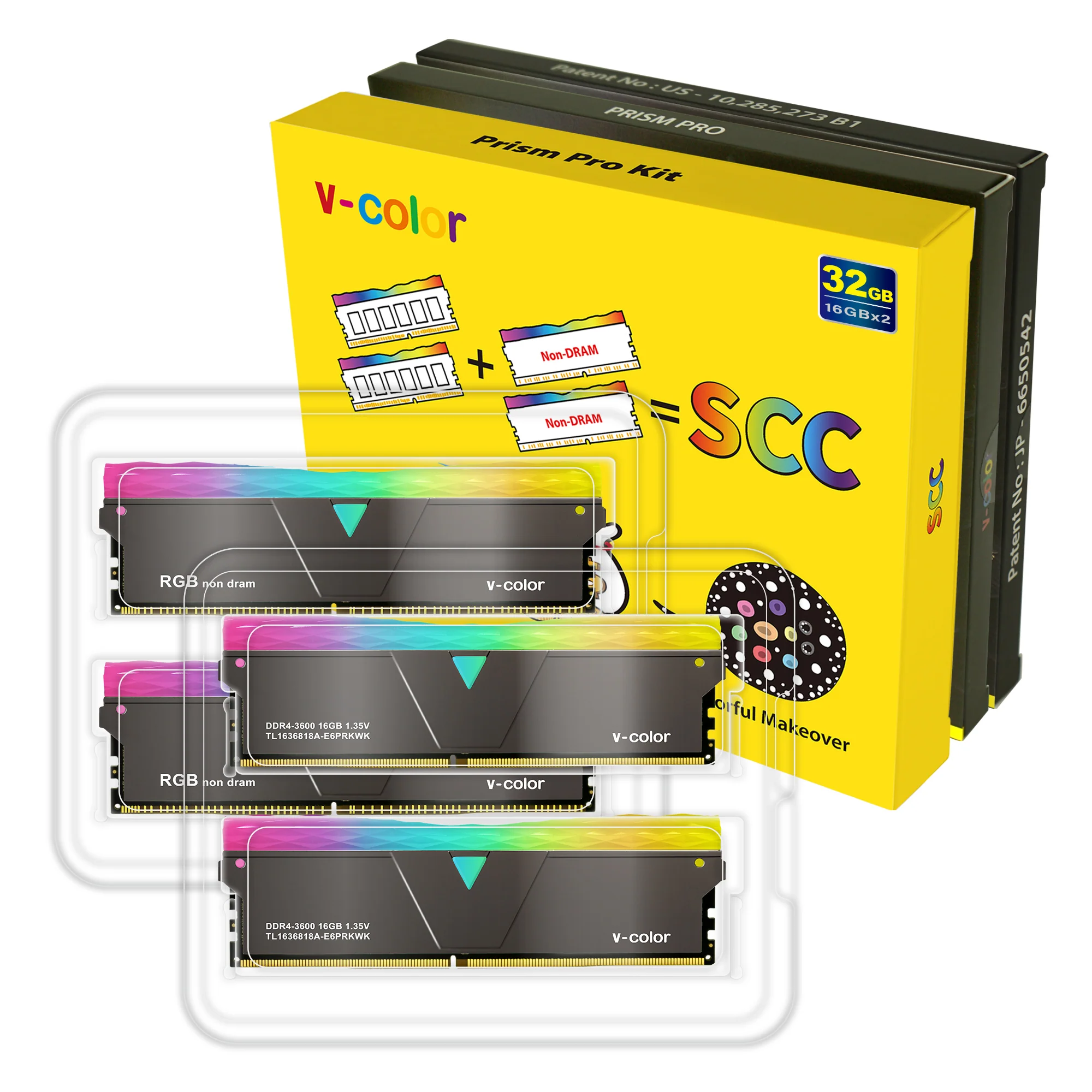 DDR4 | SCC Kit 2+2 Prism Pro RGB | 32GB (16GBx2) | Gaming Memory | U-DIMM - Image 27