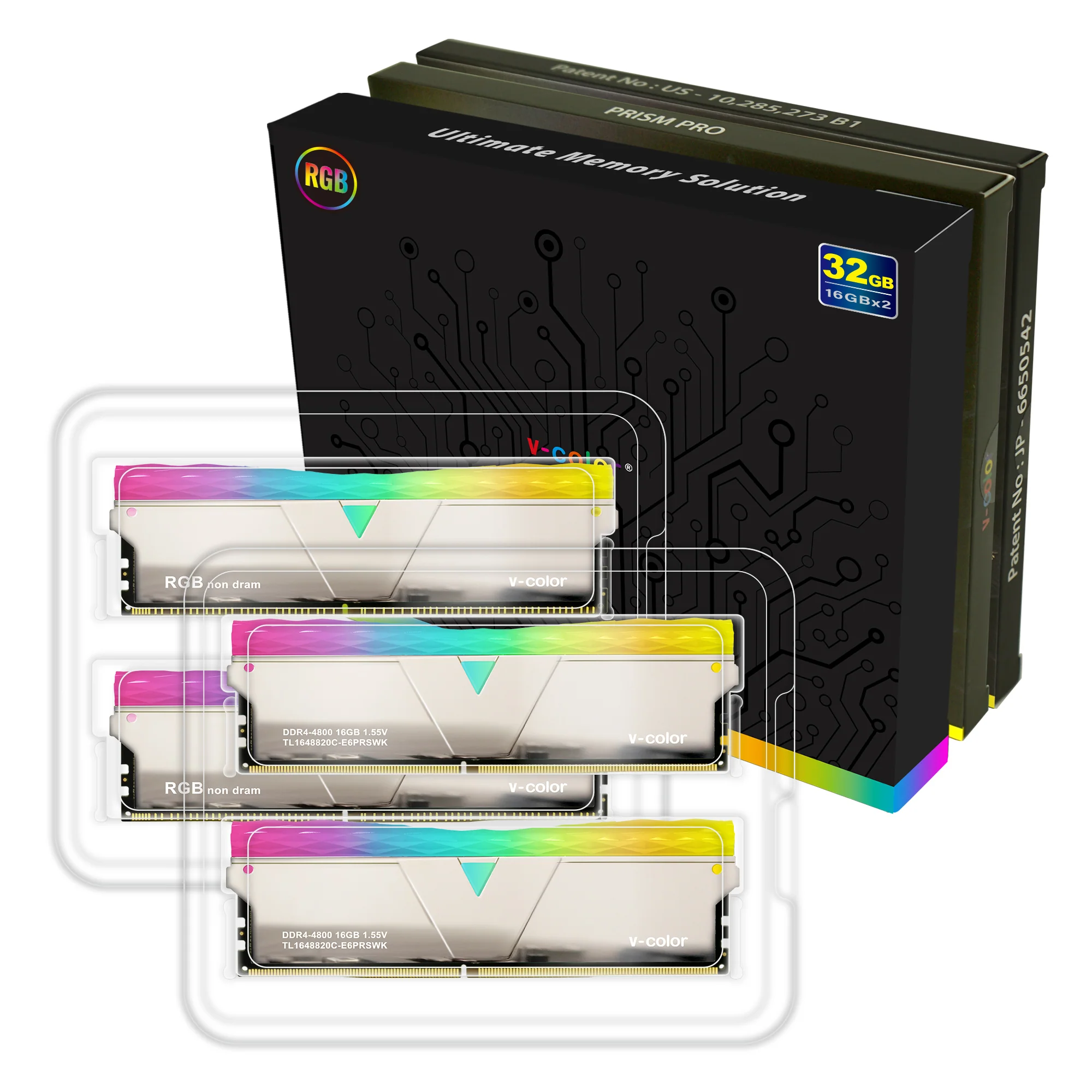 DDR4 | SCC Kit 2+2 Prism Pro RGB | 32GB (16GBx2) | Gaming Memory | U-DIMM - Image 72