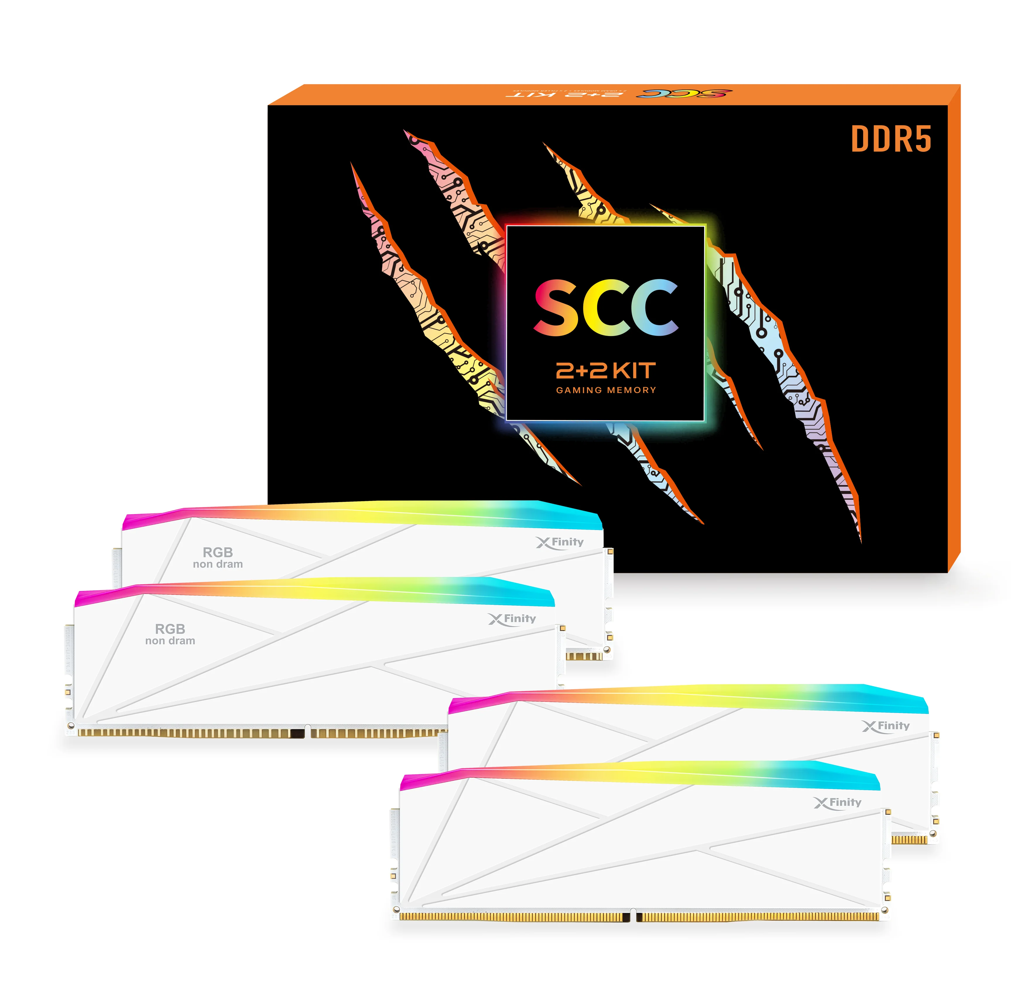 Supports Intel® 200S Boost | DDR5 | [Manta] XFinity RGB | SCC KIT 2+2 | Gaming Memory With RGB Filler Kit - Image 7