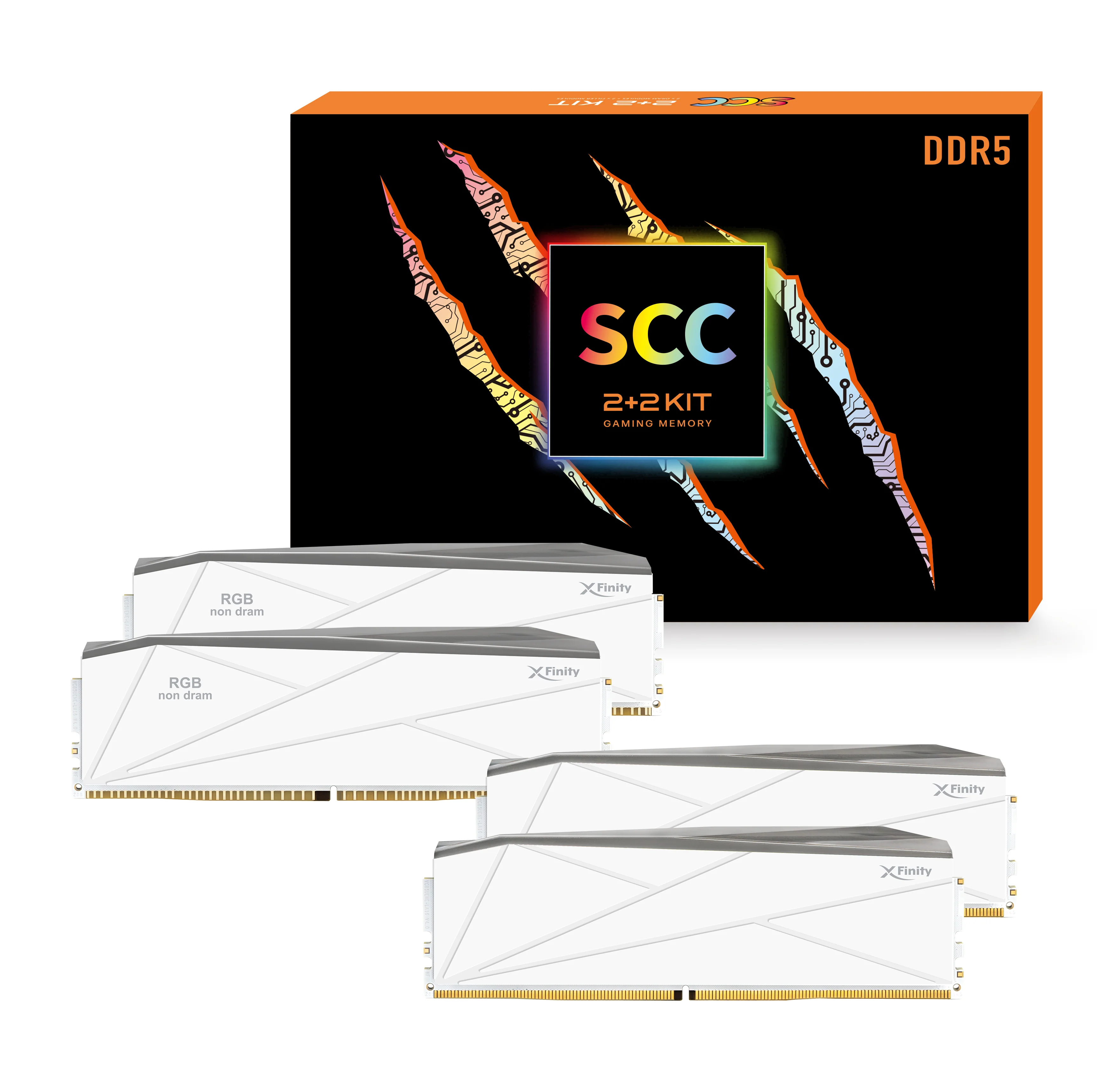 DDR5 | [Manta] XFinity RGB | SCC KIT 2+2 | Gaming Memory - CKD With RGB Filler Kit - Image 7