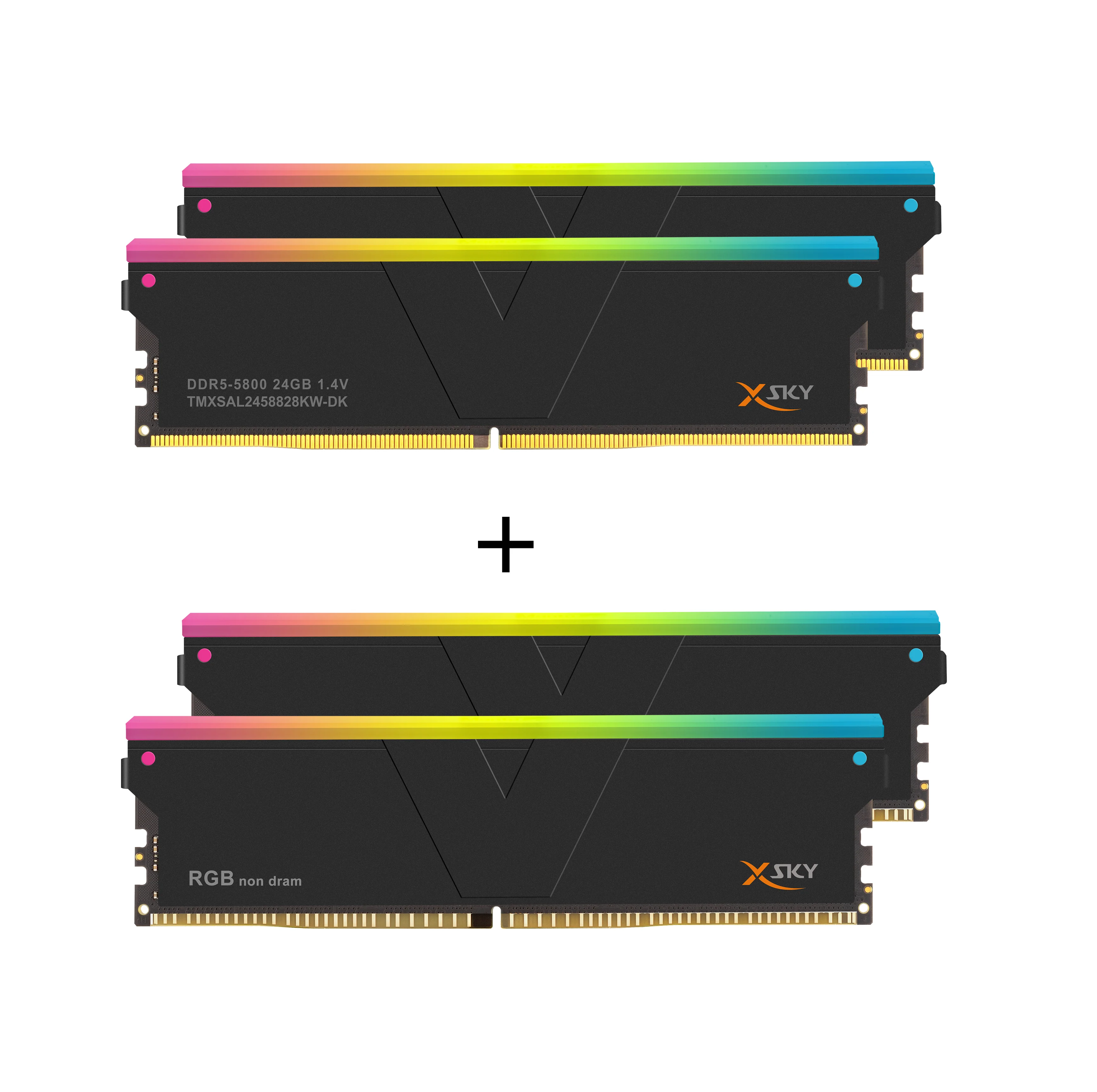 DDR5 | [Manta] XSky RGB | Ultra-Low Timing Gaming Memory | SCC 2+2 KIT with RGB Filler Kit - Image 20