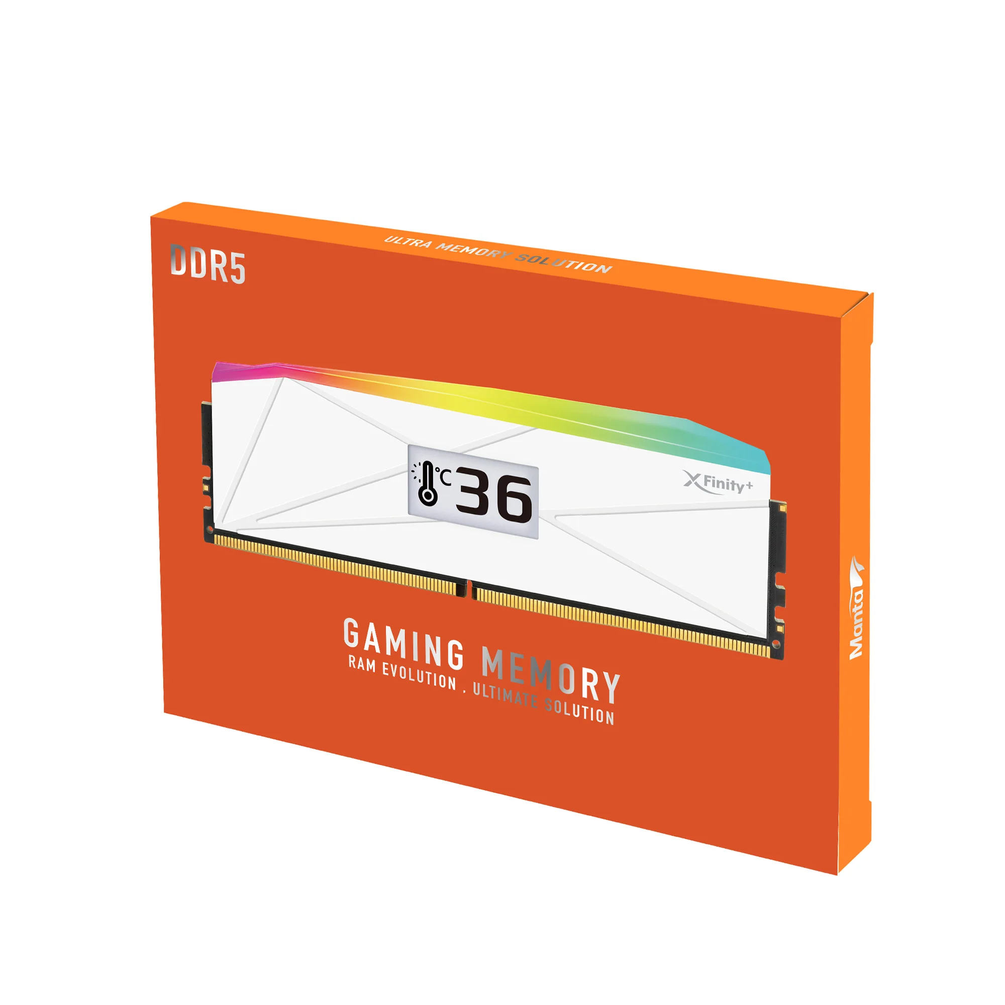 OLED DDR5 | [Manta] XFinity+ ARGB | Gaming Memory | White Edition - Image 3